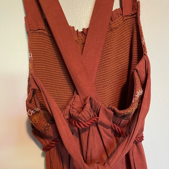 Free people smocked jumpsuit - Picture 2 of 4